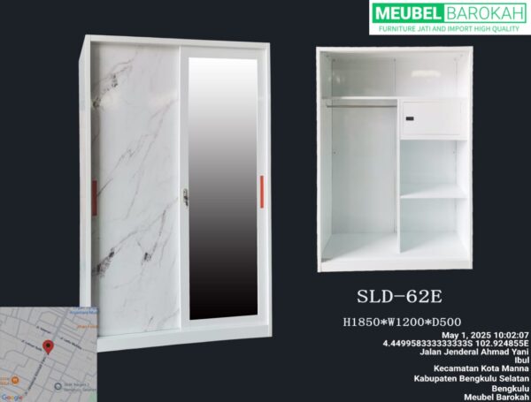 Lemari Pakaian Pintu 2 (SLD-62E)