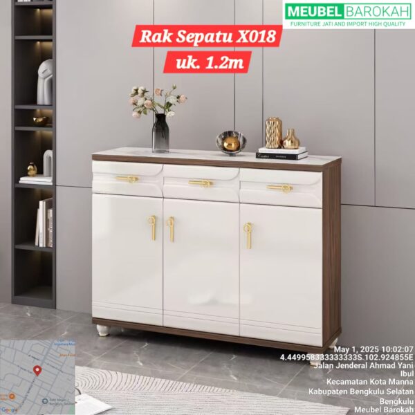 Rak Sepatu Lapis HPL+Granit "X-018"