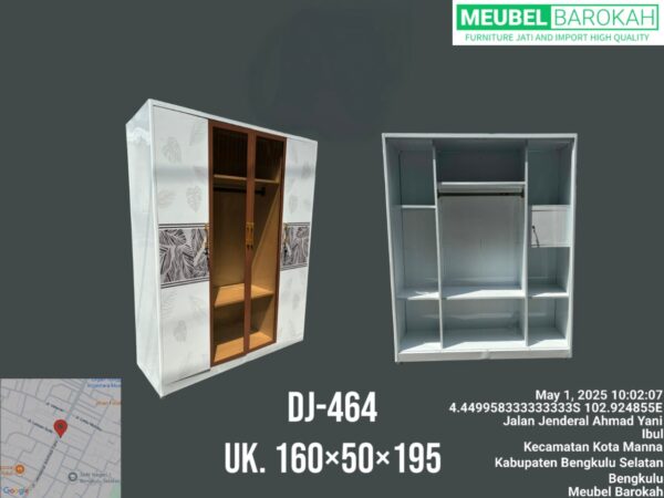 Lemari Pakaian LED Pintu 4 “SLW-464”