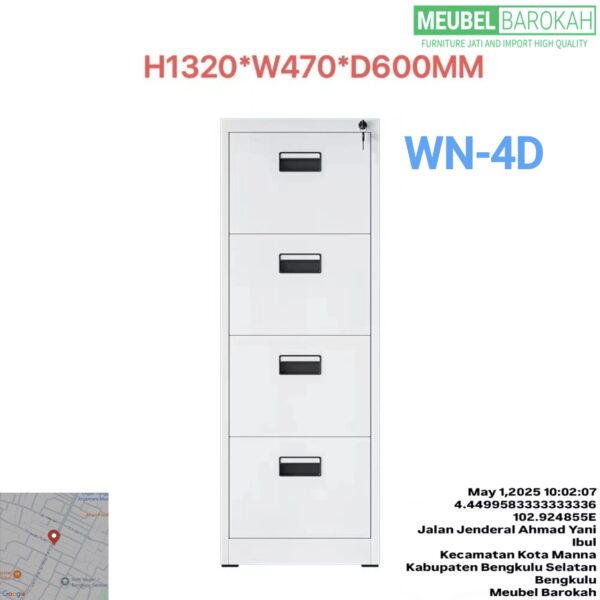 Loker Full Laci "WN-4D" (White)