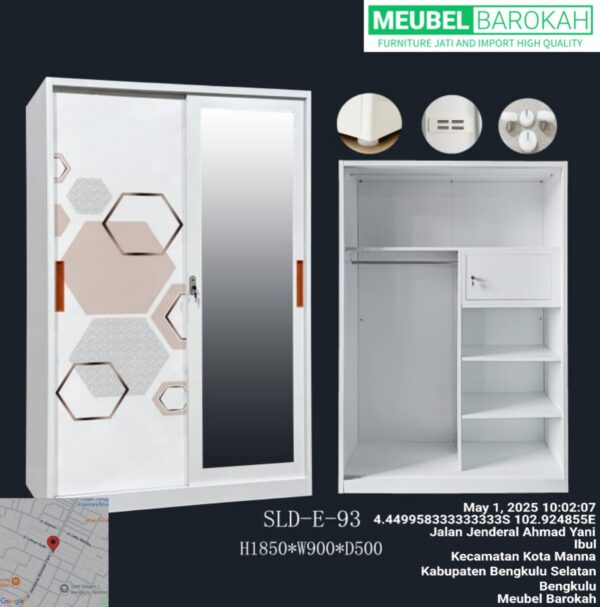 Lemari Plat Besi "90 cm" (SLD E-93)