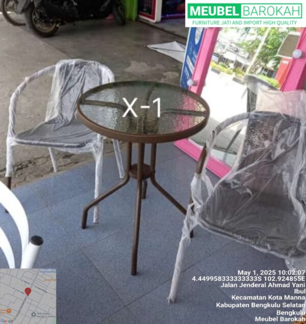 Kursi Teras "Tempered Glass" (X-1)